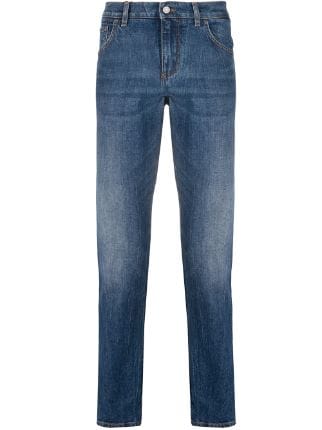 Dolce & Gabbana Slim-Fit Side Stripe Jeans