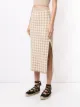 Altuzarra Billie checked knit skirt
