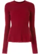 Image 1 of Altuzarra flared-hem ribbed-knit jumper