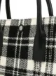 Saint Laurent 'Rive Gauche' Handtasche mit Karo-Print