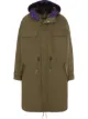 Image 1 of JW Anderson contrasting hood parka coat