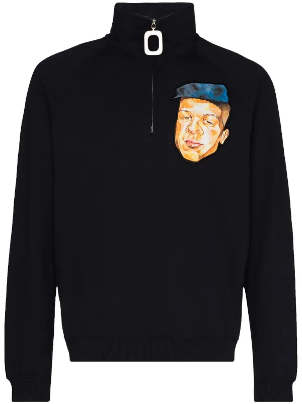 jw anderson half zip sweater