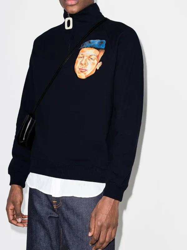jw anderson half zip sweater