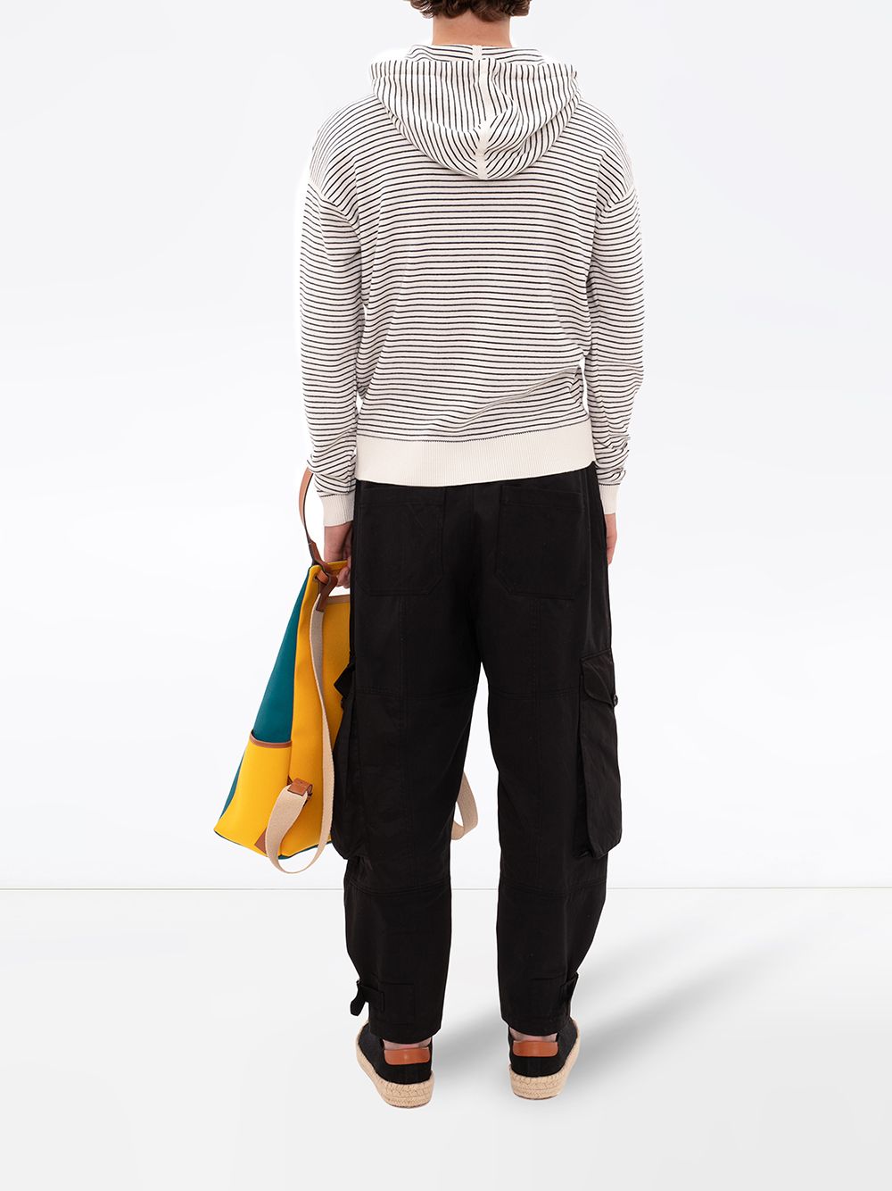 фото Jw anderson pom pom striped hoodie