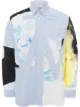Image 1 of JW Anderson panelled Anchor appliqué shirt