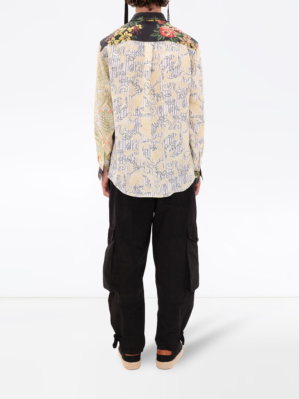 JW Anderson Panelled Floral Print Shirt - Farfetch