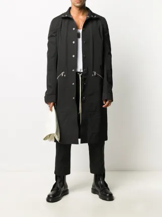 button-front mid length coat展示图