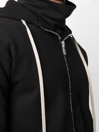 zip-up drawstring hoodie展示图