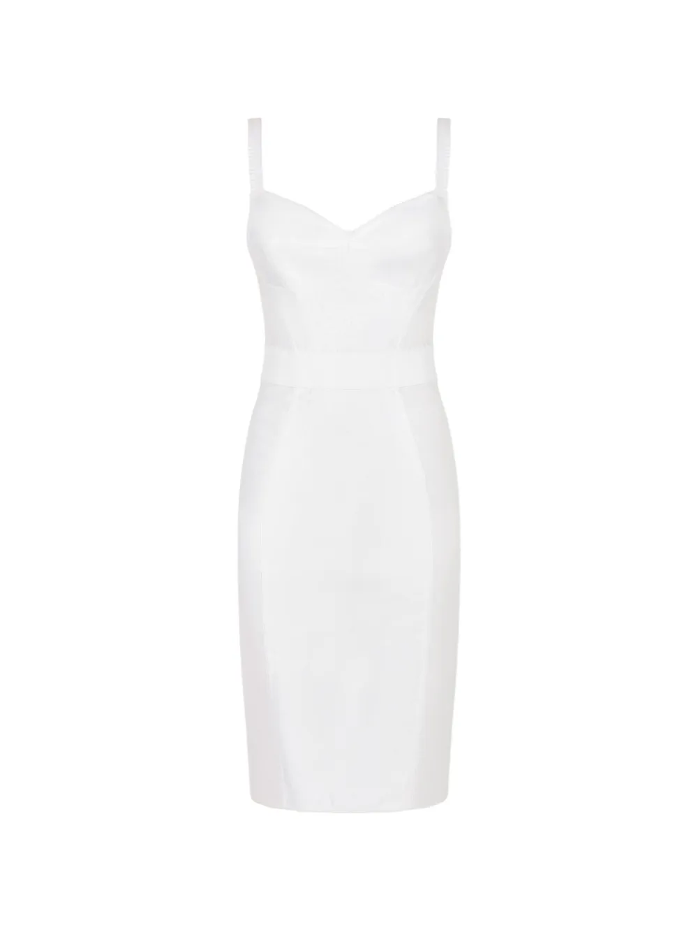 Dolce & Gabbana robe courte à fines bretelles - Blanc