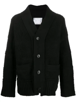 k*】様 AMBUSH 黒カーディガン ジッパー付き BTMK ZIP KNIT CARDIGAN ZK135