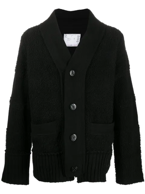 sacai button-down cardigan