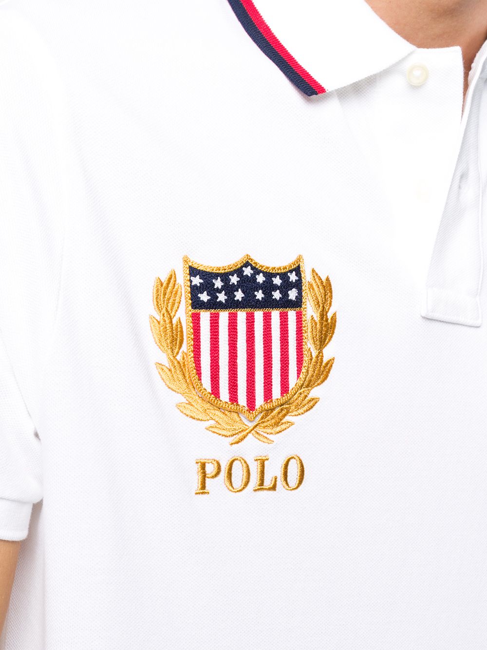 фото Polo ralph lauren рубашка поло с вышитым логотипом