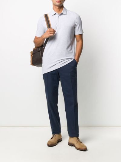 plain short-sleeved polo shirt | Brunello Cucinelli 