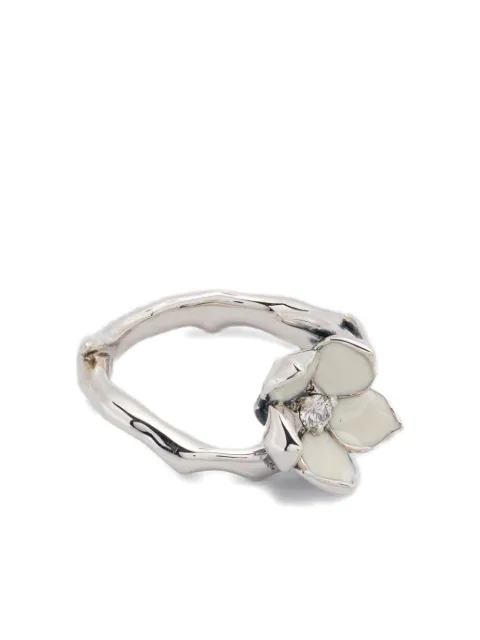 Shaun Leane anillo en plata de ley con diamante blanco