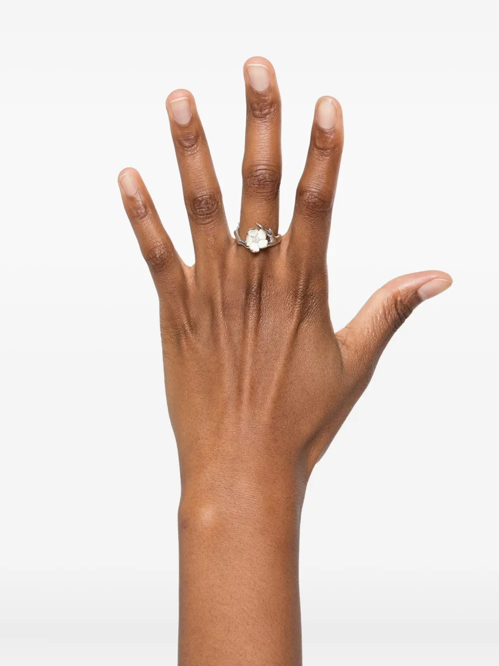 Shaun Leane sterling silver white-diamond flower ring | Image 2
