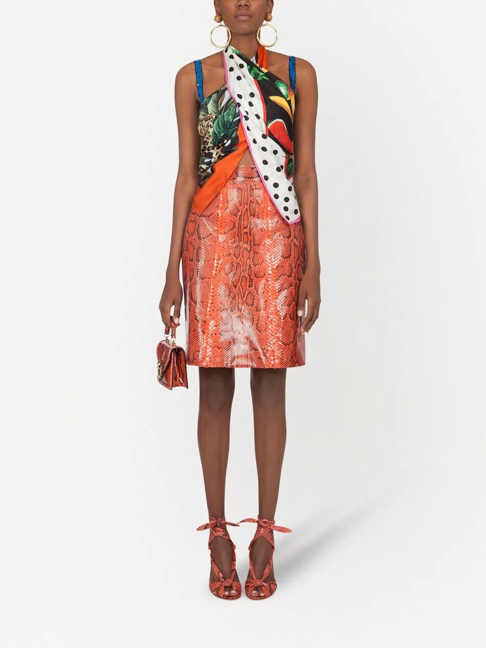 Dolce & Gabbana A-Linien-Rock aus Pythonleder | A-Linien-Röcke | Image 2