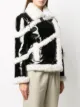 STAND STUDIO Melendy faux-fur stripe jacket