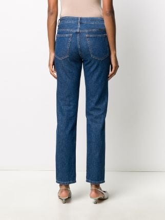 zip-detail mid-rise jeans展示图