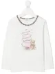 Image 1 of Monnalisa long-sleeved Wonderland T-shirt