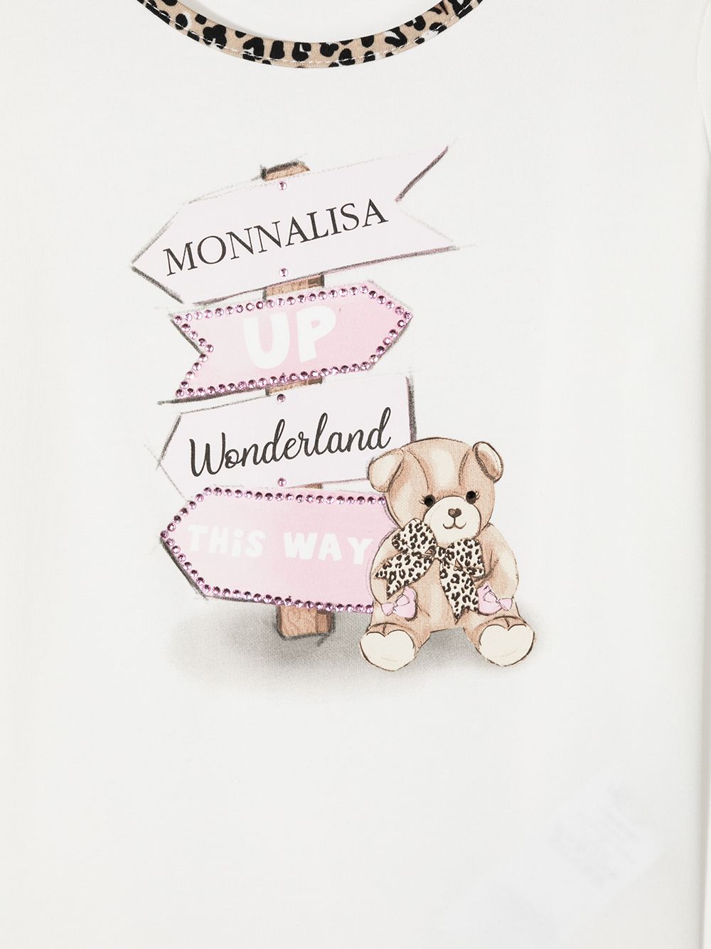 фото Monnalisa футболка wonderland с длинными рукавами