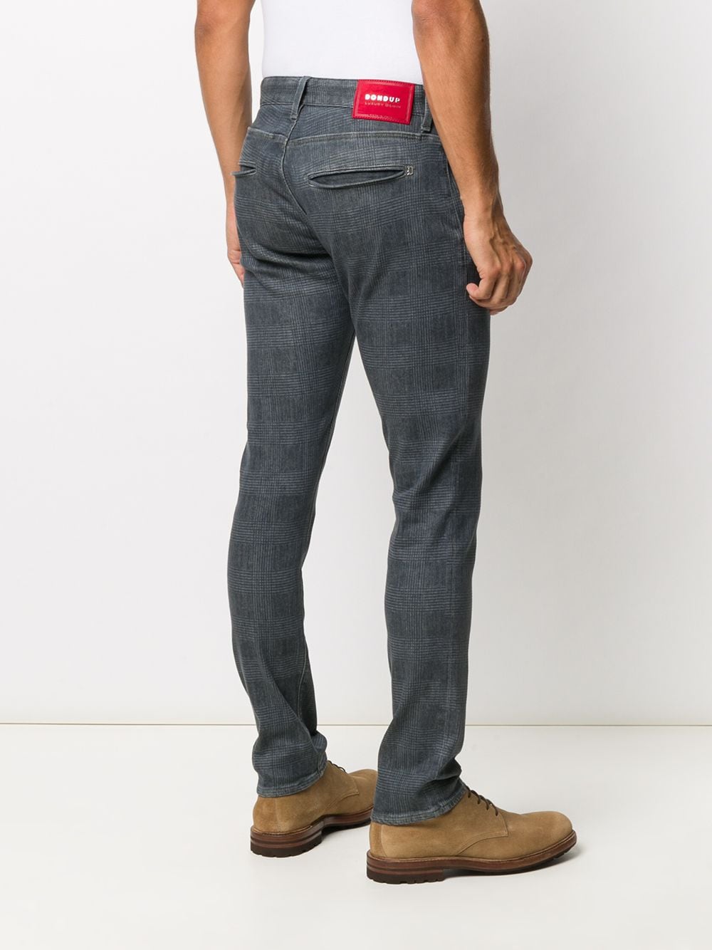 фото Dondup клетчатые джинсы кроя слим