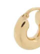 Jil Sander engraved logo hoop earrings