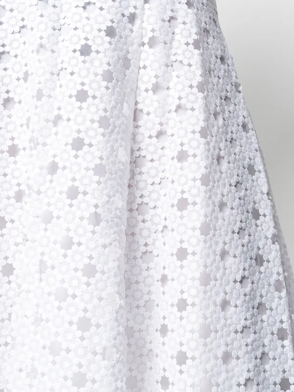 michael kors white lace skirt