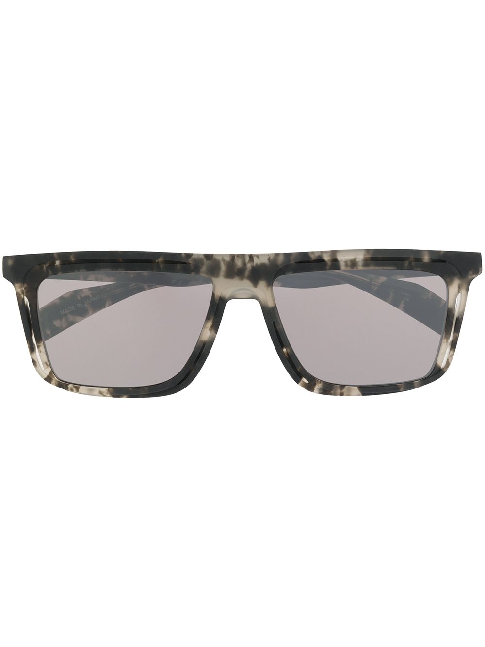 Yohji Yamamoto Square-frame Flat Top Sunglasses In Grey