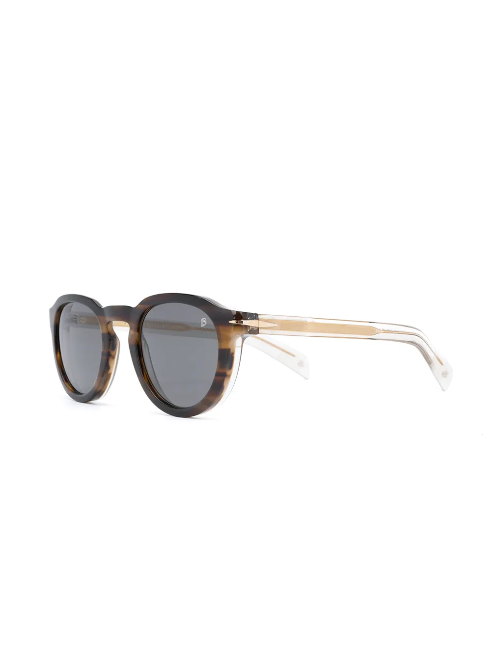 Image 2 of Eyewear by David Beckham round-frame havana sunglasses