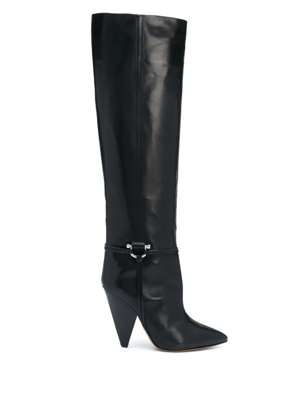 pointed knee boots