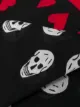 Alexander McQueen love heart skull scarf
