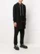 Rick Owens DRKSHDW  text-print cotton hoodie