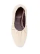STAUD Tuli ruched 10mm ballerina shoes