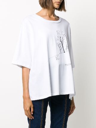 loose fit printed T-shirt展示图