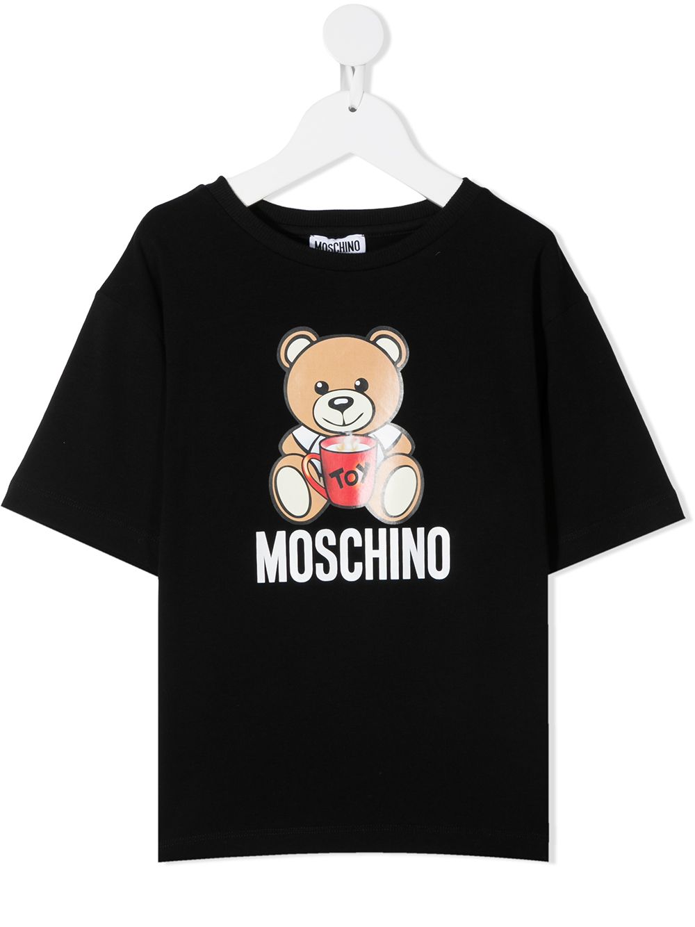 фото Moschino kids футболка с принтом