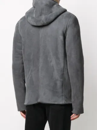 hooded shearling coat展示图