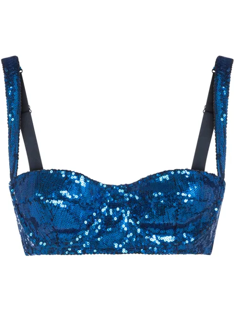 Dolce & Gabbana sequin-embellished bra