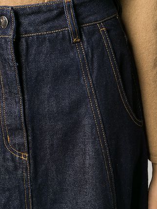 high-waisted denim skirt展示图