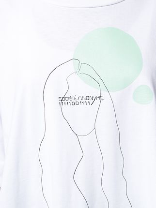 graphic print cotton T-shirt展示图