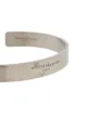Maison Margiela engraved logo cuff bracelet