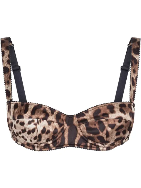 Dolce & Gabbana brasier con estampado de leopardo