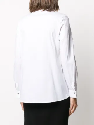 embellished collar long-sleeved shirt展示图