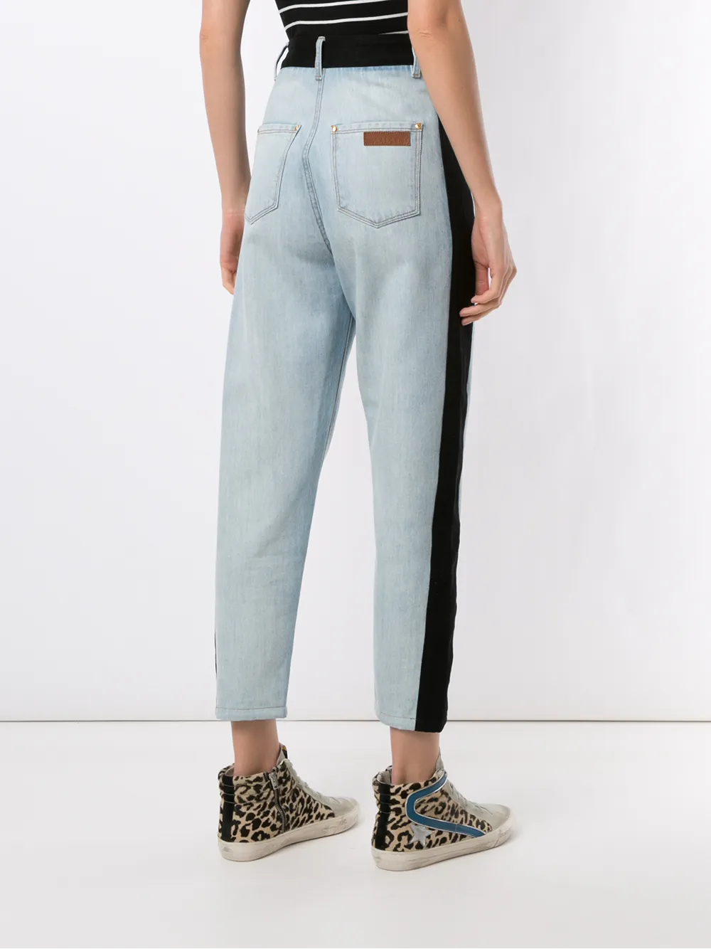 фото Amapô two-tone denim trousers