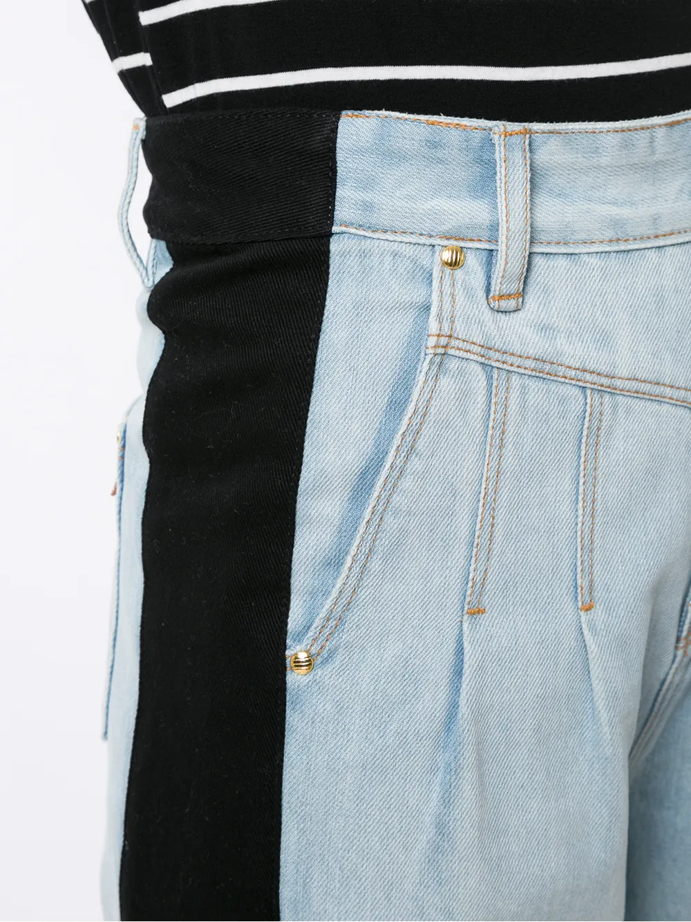 фото Amapô two-tone denim trousers