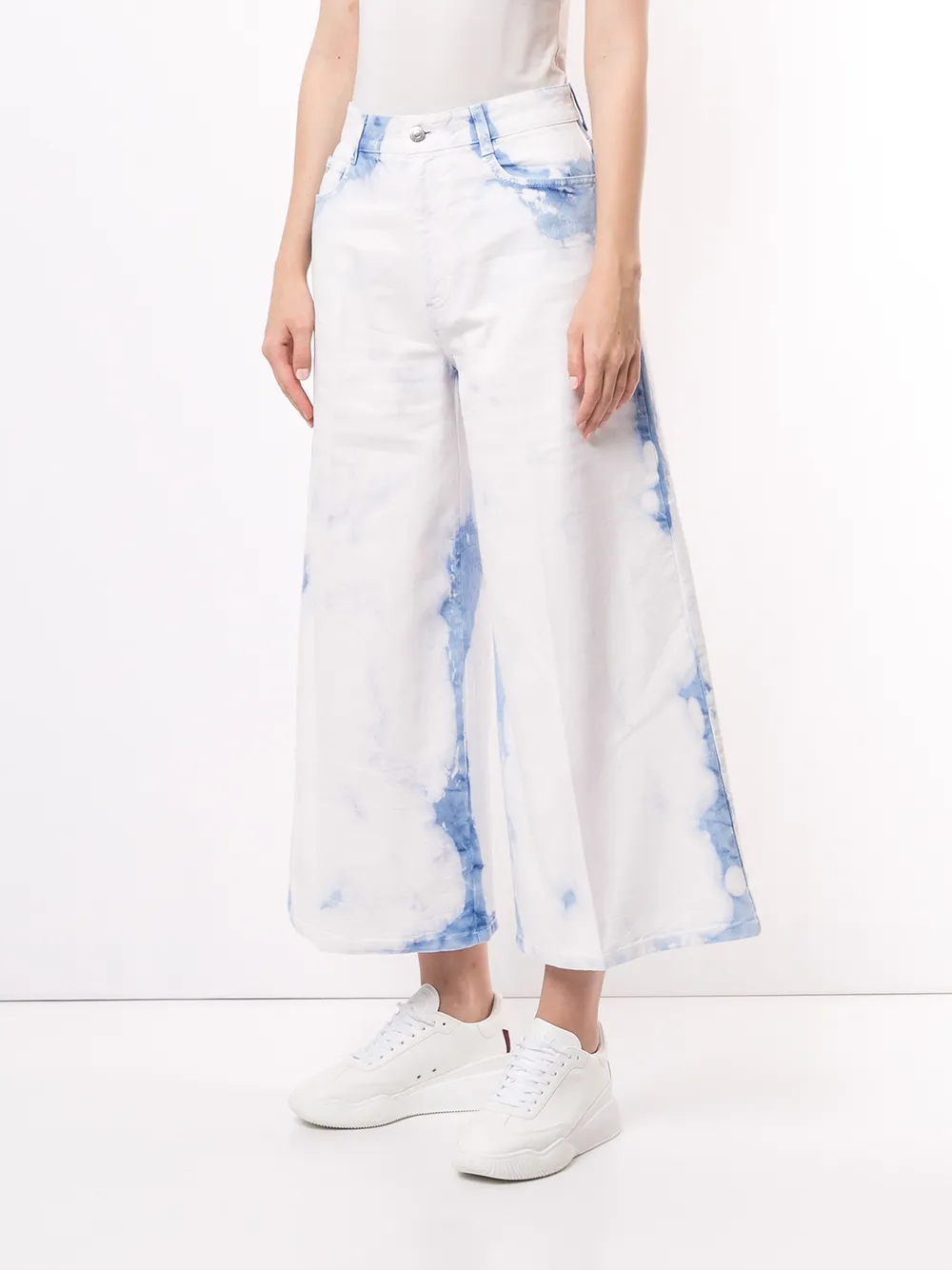 фото Stella mccartney широкие укороченные джинсы