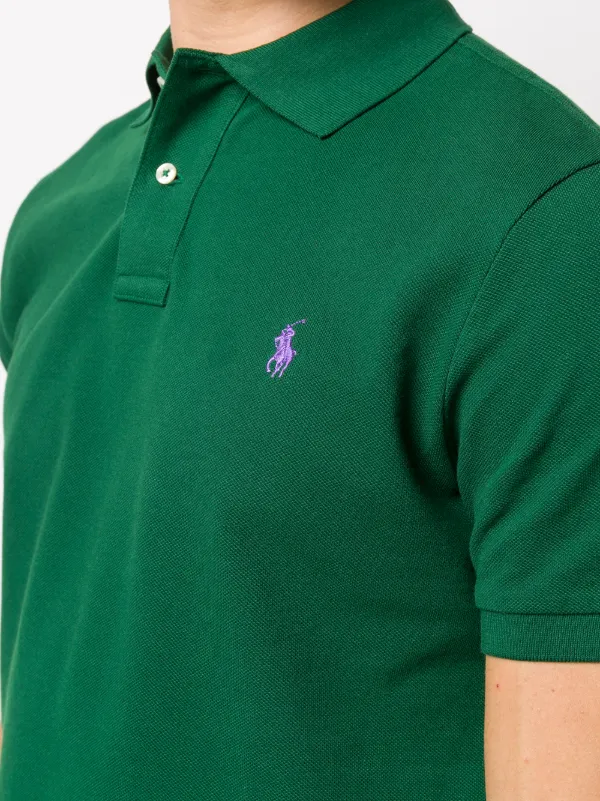 Polo Ralph Lauren Embroidered Logo Polo Shirt - Farfetch