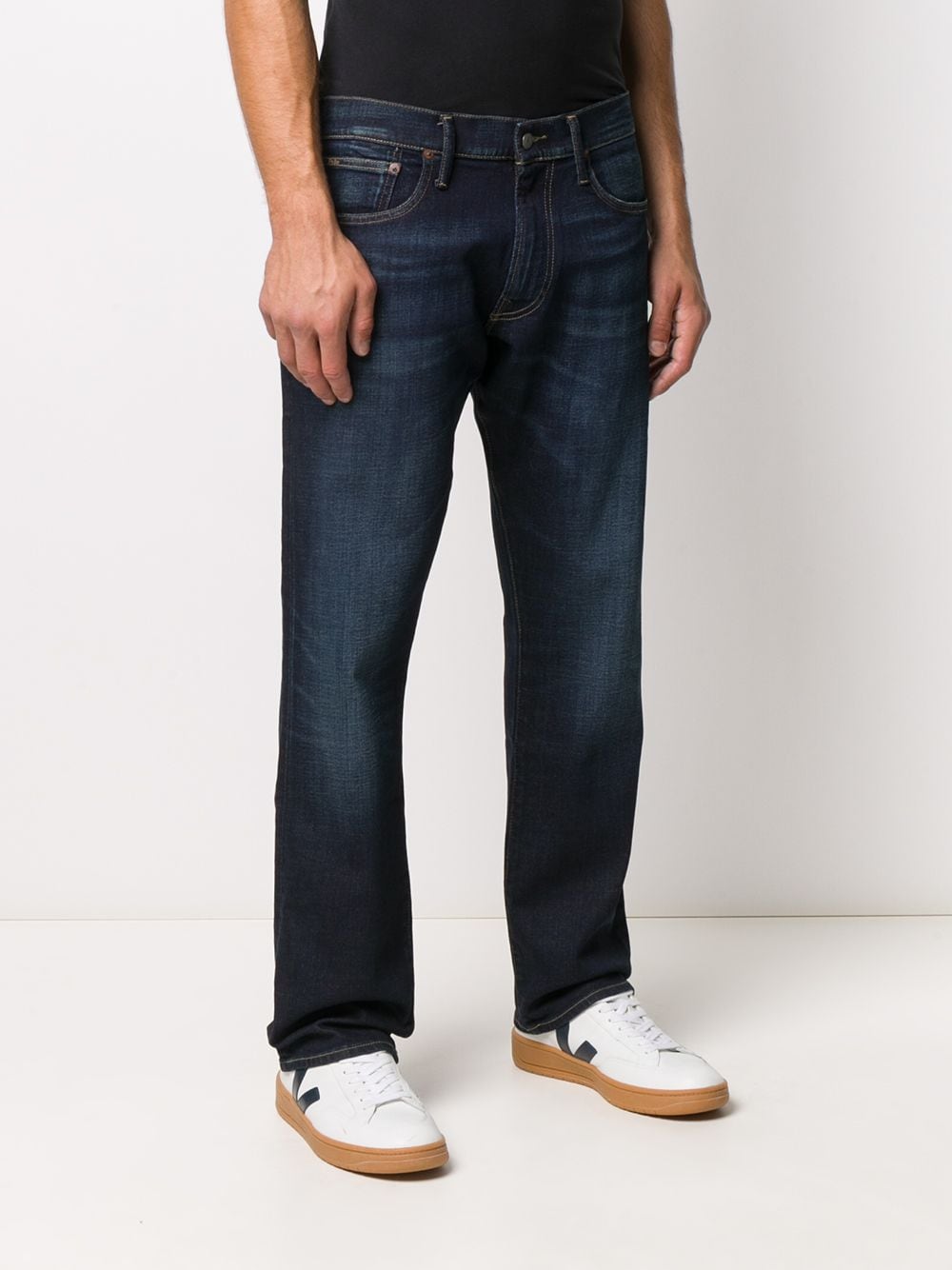 Shop Polo Ralph Lauren Varick Straight-leg Jeans In Blue