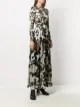 Edward Crutchley printed silk maxi dress