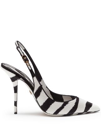 dolce and gabbana zebra heels