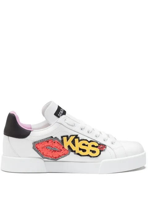 dolce gabbana patch sneakers